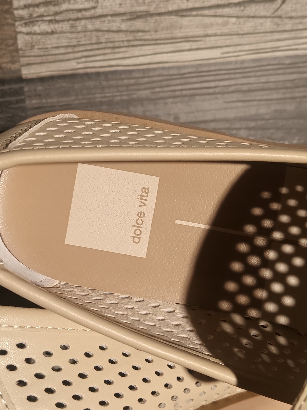 Dolce Vita Women's Perforated Cream Slip-On Loafer